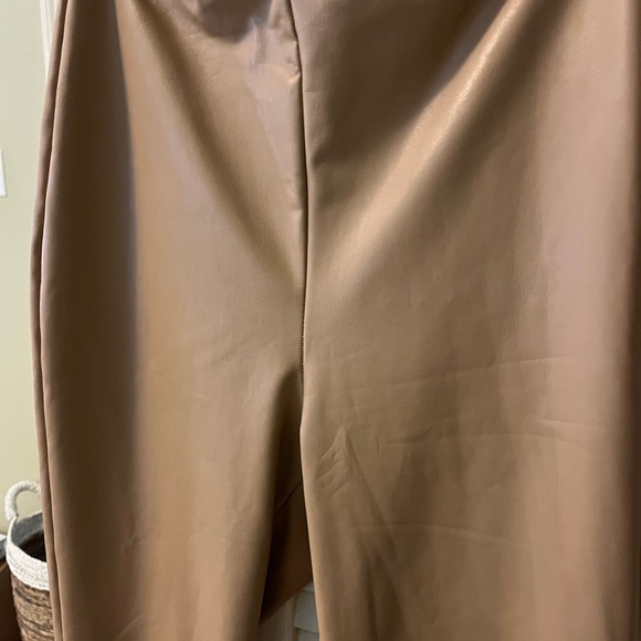 Faux Leather Khaki Pants - Picture 3 of 3